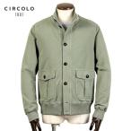 【SALE】チルコロ 1901 CIRCOLO 1901 / 25SS 製品染めコットンジャージーバルスターブルゾン「CN4702」(LIGHT SALVIA/セージグリーン