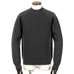 【SALE】ドルモア Drumohr ／ 24-25AW メリノウール5ゲージ切り替え編みクルーネックニット「D5M303MF」（チャコールグレー）