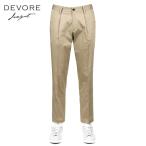 【SALE/返品・交換不可】デヴォレ インチピット DEVORE incipit / 25SS コットンストレッチツイル1プリーツシャーリングパンツ「LEISURE CHINO」(ベージュ)