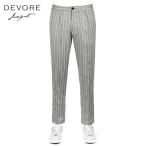 【SALE/返品・交換不可】デヴォレ インチピット DEVORE incipit / 25SS ポリエステルコットンストレッチギャバジンストライプ1プリーツシャーリングパンツ