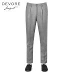 デヴォレ インチピット DEVORE incipit ／ 25-26AW ウォッシャブルポリウールコットンツイル1プリーツシャーリングパンツ「LEISURE CHINO」（ライトグレー）