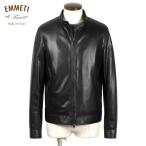 【SALE】エンメティ EMMETI / 数量限定 軽量スペシャルラムナッパレザーシングルライダースジャケット「JURI」(NERO/ブラック)