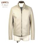 エンメティ EMMETI / 数量限定スペシャルラムナッパレザーシングルライダースジャケット「JURI GOLD」(BRIGHT WHITE/アイボリー)