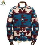 【SALE／返品・交換不可】ギローバー GUY ROVER ／ 三者混ミルドジャージーネイティブ柄カバーオール「GR401」（バーガンディ×ターコイズ×ライトベージュ）