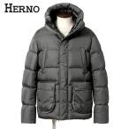 【SALE／返品・交換不可】ヘルノ HERNO ／ 25-26W 強撥水ナイロンシャモニーN-3Bダウンジャケット「PI001140U（POLAR-TECH）」（ダークグレー）