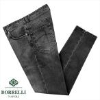 【SALE】ルイジボレッリ ルイジボレリ LUIGI BORRELLI ／ 23-24AW ウォッシュドコットンストレッチデニムジーンズ「CARACC