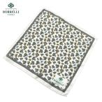  Luigi Borrelli LUIGI BORRELLI | 26SS шелк атлас принт peiz Lee мелкий рисунок рисунок pocket square [PO1003]( белый основа style )