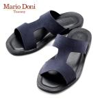 マリオドーニ Mario Doni / 25SS カーフスエードHストラップサンダル「COLONNATA」(BLUE NAVY/ブルーネイビー×ダークネイビー)