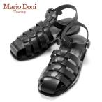 マリオドーニ Mario Doni / 25SS バケッタレザーグルカサンダル「SAN GIMIGNANO」(NERO BLACK/ブラック)