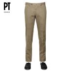 ショッピングSALE品 【SALE】PT TORINO ピーティートリノ ／ 25-26AW 製品染めコットンストレッチ微起毛ギャバジンノープリーツパンツ（トープ）