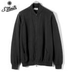 【SALE/返品・交換不可】サンモリッツ S.Moritz / 25SS ドライコットン12ゲージニットボンバージャケット「BZ1ML2AT CR12R」(ブラック)