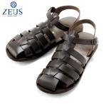 【SALE/返品・交換不可】ゼウス ZEUS / 25SSバケッタレザーグルカサンダル「5004」(T.MORO/ダークブラウン)