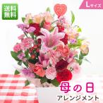 早割 母の日 2026 プレゼント 花 ギフト 母の日アレンジメント Lサイズ カーネーション ユリ 母の日ギフト 生花 花ギフト 50代 60代 70代 80代 FKHH