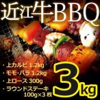近江牛BBQセット 特選近江牛 上カルビ・モモ・バラ・上ロース・ラウンドステーキ焼肉用 3kg