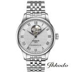 ボーナスストア＋10% TISSOT ティソ ルロックル LE LOCLE オープンハート 自動巻き パワーマティック80 39.3mm 正規品 メンズ腕時計 T006.407.11.033.02