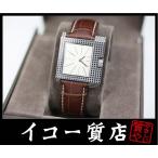 グッチ 7100M スクエアウォッチ メンズ ブラウンレザーベルト クオーツ 【中古】