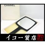 iko- ломбард Chanel * редкий! ограниченный товар здесь Mark рука зеркало полимер материалы черный прекрасный товар RY5037