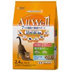 ショッピングAll ユニ・チャーム ペット ALL Well 室内猫用 贅沢素材入り フィッシュ味 天然小魚とささみフリーズドライ入り 2.4kg 1ケース4個セット