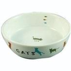 マルカン 猫用陶器食器 遊ぶ猫 CT-204