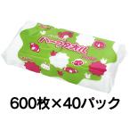 ショッピングペーパータオル ペーパータオル ハーフサイズ 紙タオル エコハーフタオル 600枚×40パック クリンペット