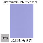 画用紙 色画用紙 フレッシュカラー 八ツ切 100枚 ふじむらさき 単色 まとめ買い 八つ切り 大王製紙