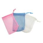 石鹸ネット 石けんネット ひもタイプ（20枚） ホワイト sanwa