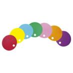 うちわ 工作 手作り カラフル丸うちわ（10枚） オレンジ（メール便対象商品）（メール便4点まで）