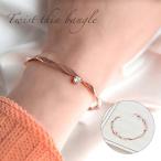 バングル レディース ブレスレット ローズゴールド シンプル 重ね付け 上品 合わせやすい エレガント おしゃれ 大人かわいい アクセサリー ブレス