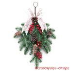 クリスマスリース オーナメント クリスマス置物 クリスマス飾り クリスマス雑貨 デコ 窓 かざり プレゼント 北欧 イベント用 Xmas