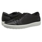 ECCO エコー レディース 女性用 シューズ 靴 スニーカー 運動靴 Soft 7 Cap Toe - Black/Black Cow Leather