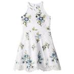 Us Angels USエンジェル 女の子用 ファッション 子供服 ドレス Floral Lace Dress (Big Kids) - White