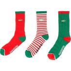 Salty Crew メンズ 男性用 ファッション ソックス 靴下 スリッパ Fishmas 2 Holiday Socks 3-Pack - Assorted