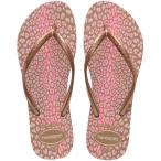 ショッピングハワイアナス Havaianas ハワイアナス レディース 女性用 シューズ 靴 サンダル Slim Animals Flip Flop Sandal - Rose Gold/Metallic Rose Gold