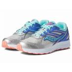 Saucony Kids サッカニー 女の子用 キッズシューズ 子供靴 スニーカー 運動靴 Cohesion 14 LTT (Little Kid/Big Kid) - Silver/Periwinkle/Turquoise