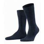 Falke ファルケ メンズ 男性用 ファッション ソックス 靴下 スリッパ Cotton Family Socks - Navy Blue Melange