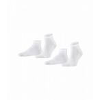 Falke ファルケ メンズ 男性用 ファッション ソックス 靴下 スリッパ Happy 2-Pack Sneaker Sock - White