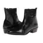 Stacy Adams ステーシーアダムス メンズ 男性用 シューズ 靴 ブーツ チェルシーブーツ Santos Plain Toe Side Zip Boot - Black Leather