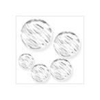 シルバー925 スペーサー ダイヤカット 3mm (hole1.2mm)/1個