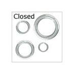 シルバー925 クローズド・リング 線径1.25mm x 外径10.5mm/1個