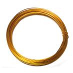 Yahoo! Yahoo!ショッピング(ヤフー ショッピング)らくまく アルミワイヤー・丸線 2.0mm ゴールド/1パック（50g）