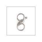 シルバー925  インフィニティクラスプ（両開き） 15.5 x 10mm/1個.