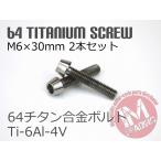 64 titanium болт конус колпак M6×30mm P1.0 2 шт. комплект .. пачка соответствует жарение цвет нет Ti-6Al-4V главный тормозной цилиндр и т.д. 