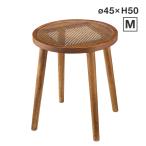 ショッピングアジアンテイスト ラウンドガラステーブル M サイドテーブル 丸 高さ50cm 直径45cm 天然木 カフェテーブル