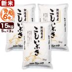 ショッピング新潟 お米 15kg こしいぶき 令和5年産 新潟産 5kg×3袋 送料無料 （北海道、九州、沖縄除く）