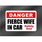 FIERCE WIFE IN CAR.. внутри san IN CAR стикер 