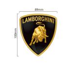 ショッピングステッカー ランボルギーニ Lamborghini エンブレム カラーステッカー縦10cm×横8.9cm