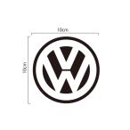ワーゲン Volkswagen ＶＷマーク 切り抜きステッカー 10cm