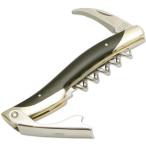 関兼常【ATHRO】 アスロ ソムリエナイフ KC-002  深みのあるブラックリネンマイカルタ  プロ用 高級感溢れる仕上げと機能性