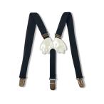  Kids для подтяжки ангел сделано в Японии Y type 15mm ширина резина зажим черный 