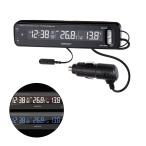 VTメータークロック 車用電圧計 電波時計 温度計 車外 Fizz-1025 車載用 〒郵送可￥320
